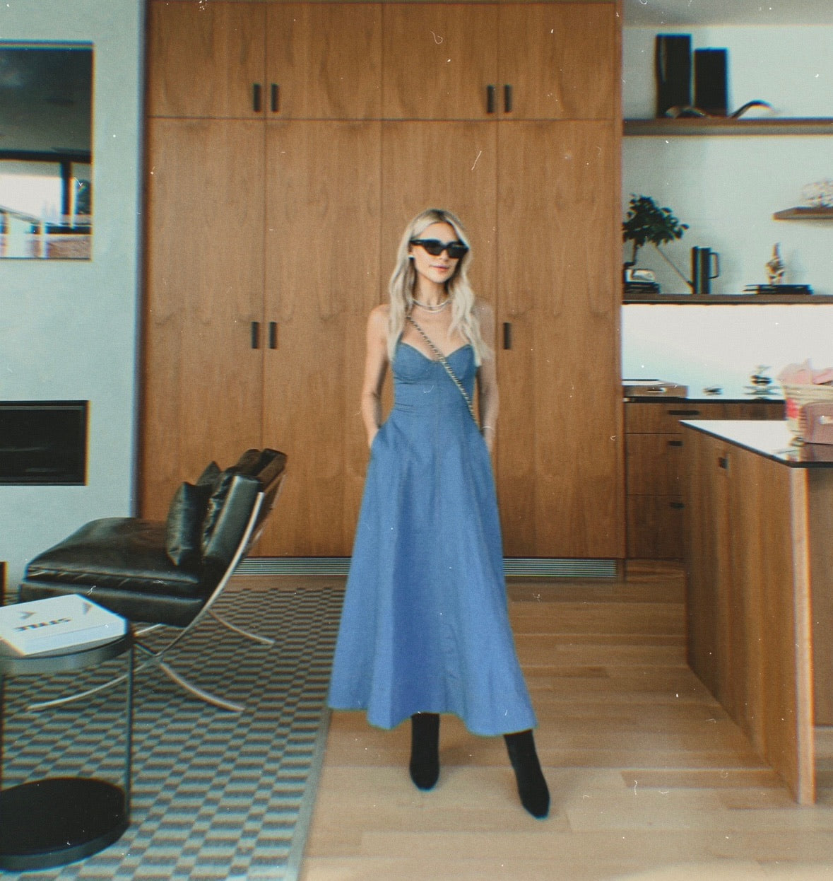 denim maxi
