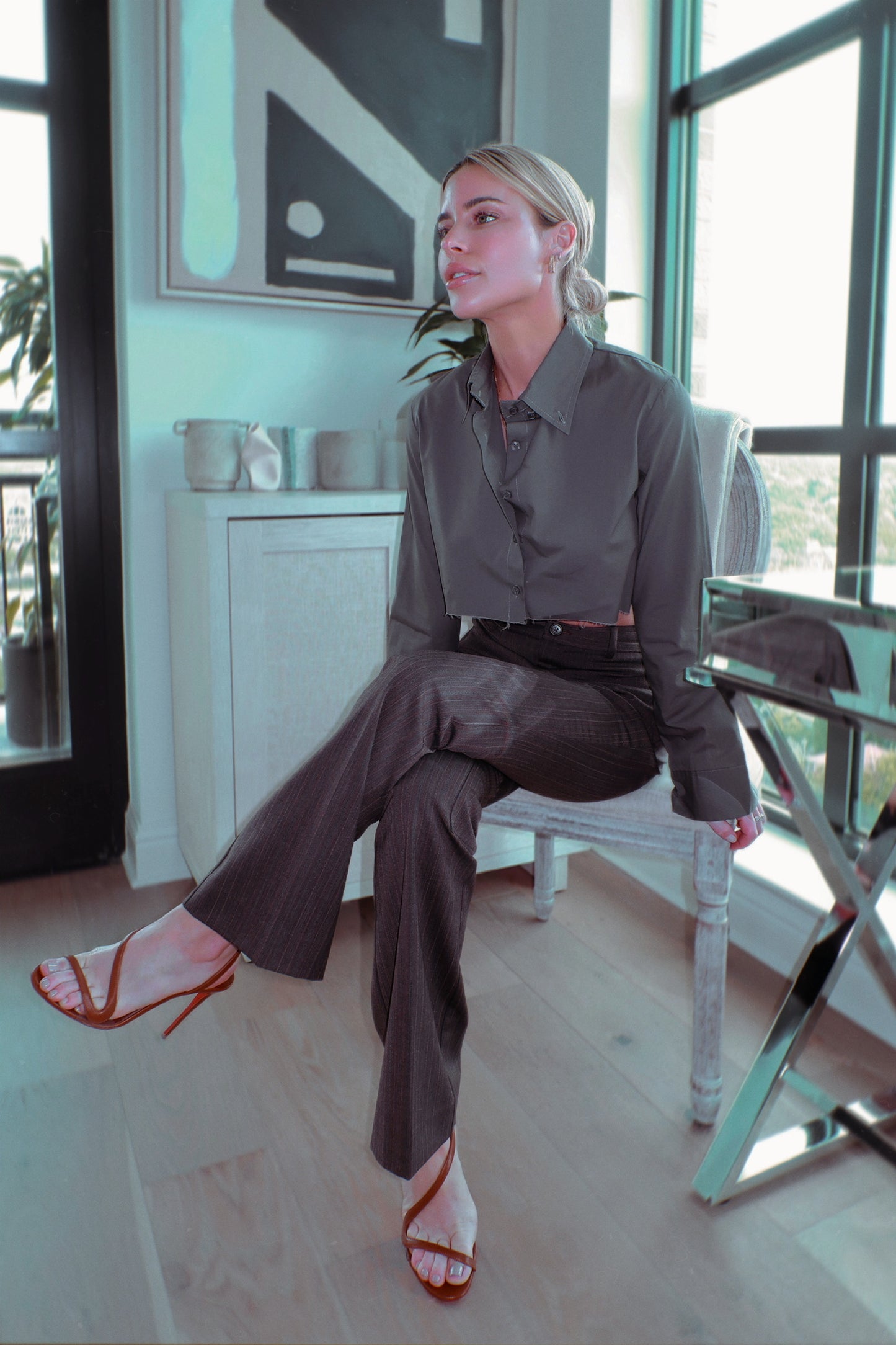 Pinstripe Trouser