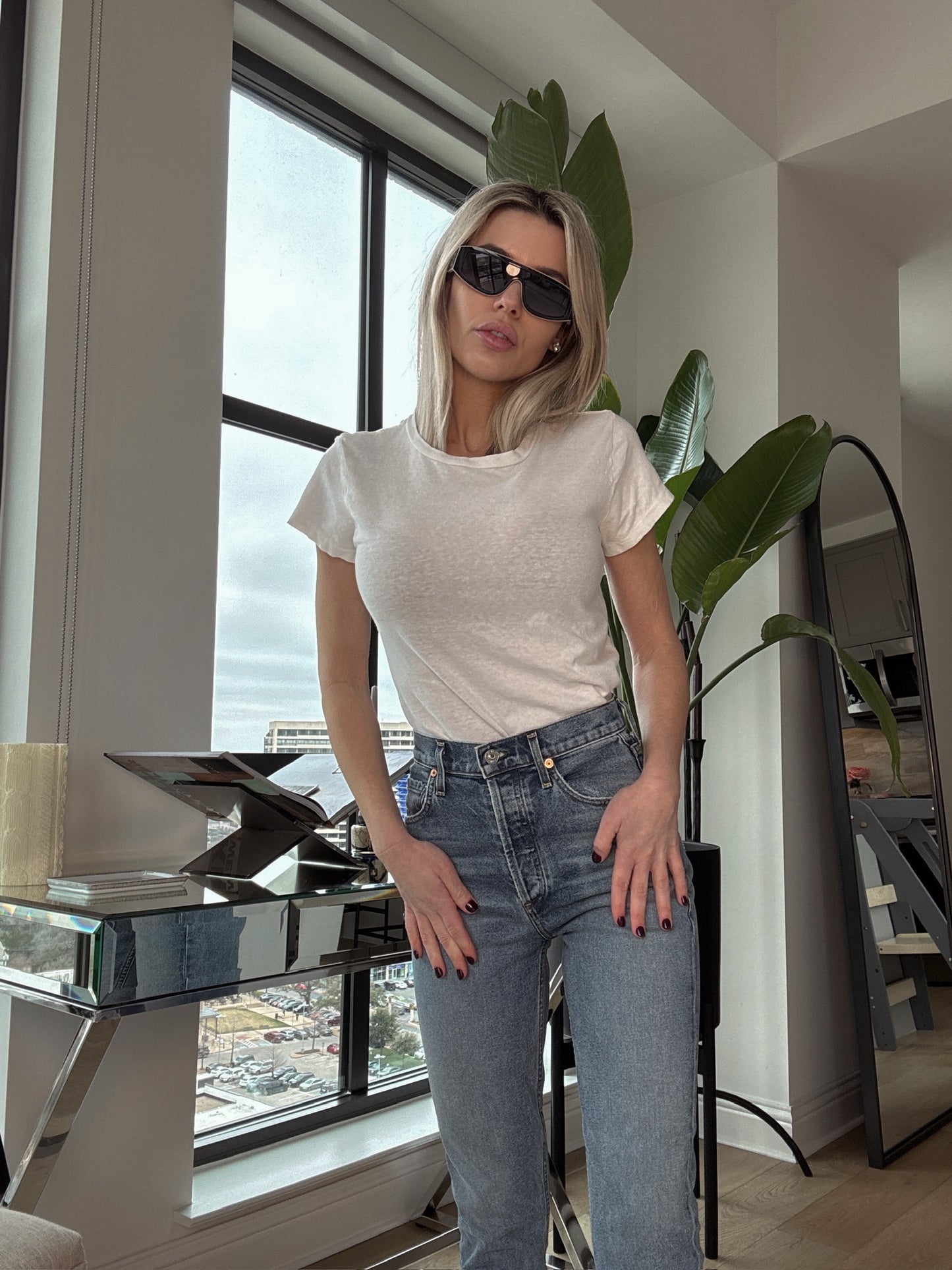 Classic white tee