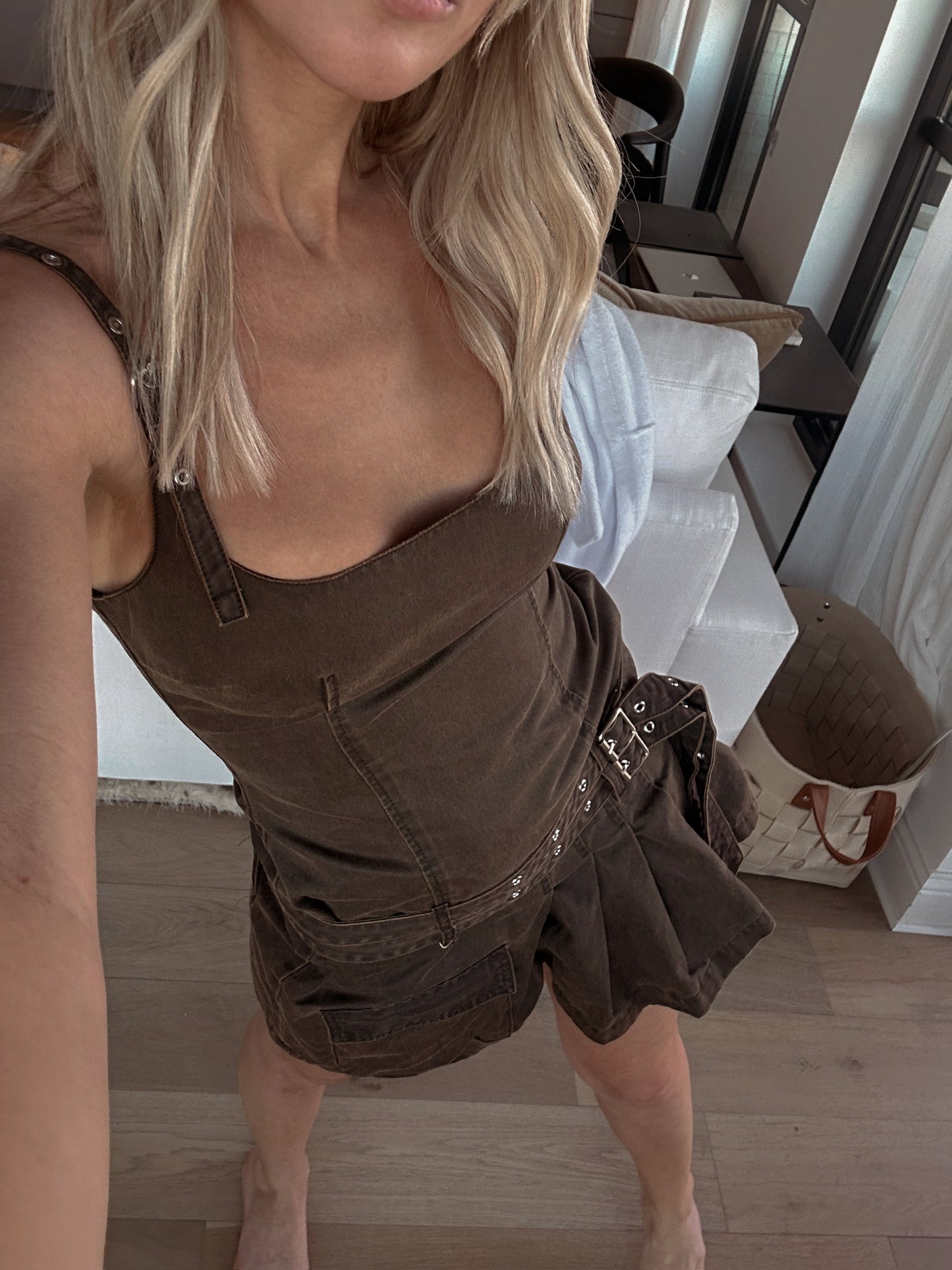 edgy mini dress