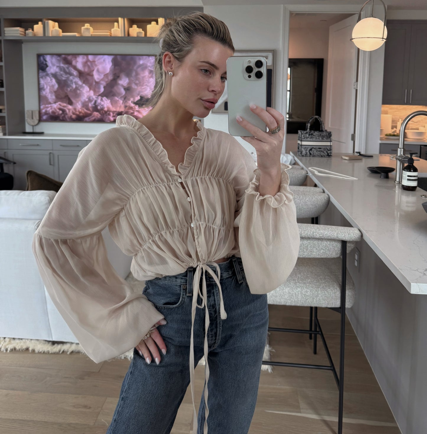 Billowed blouse