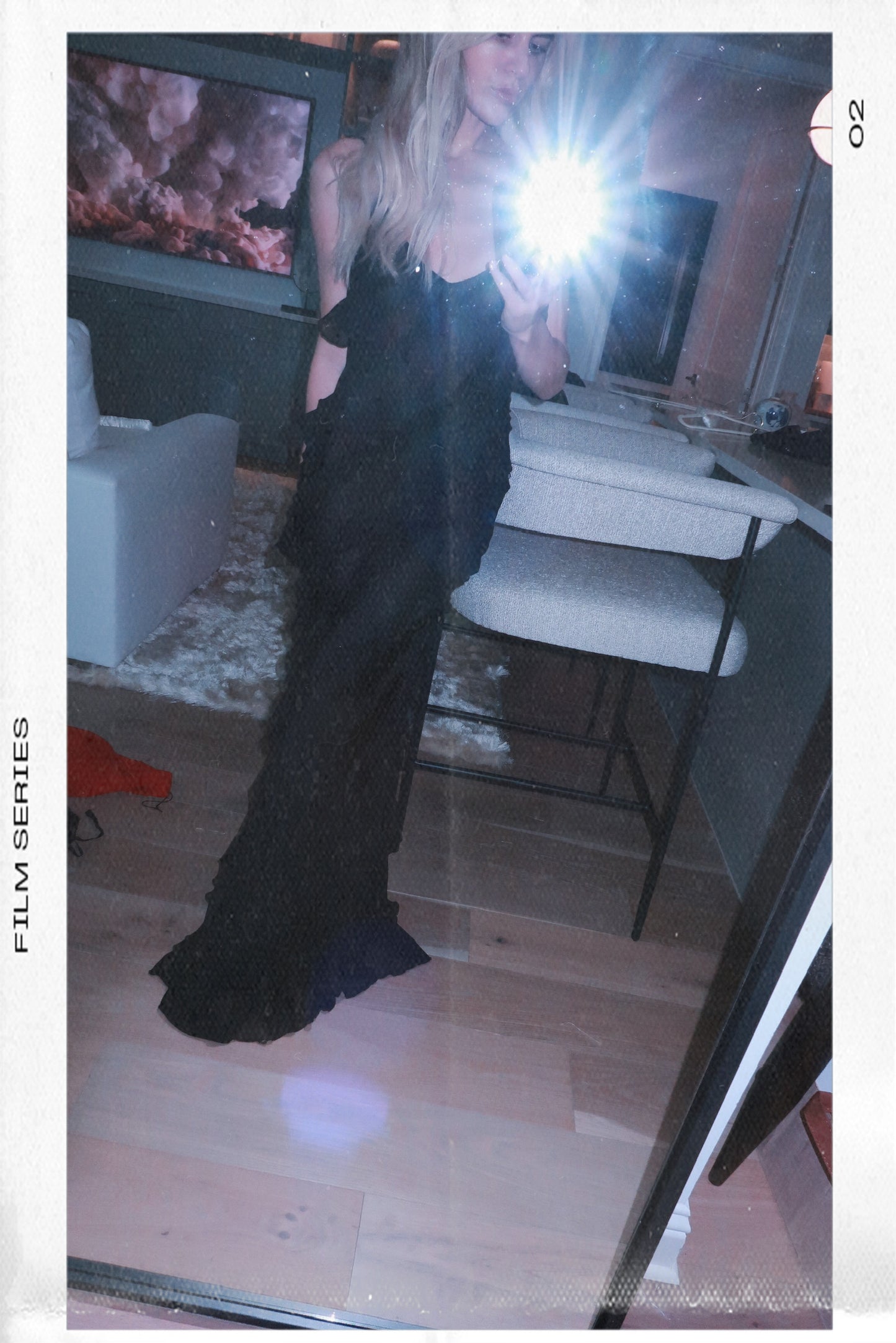Dripping black