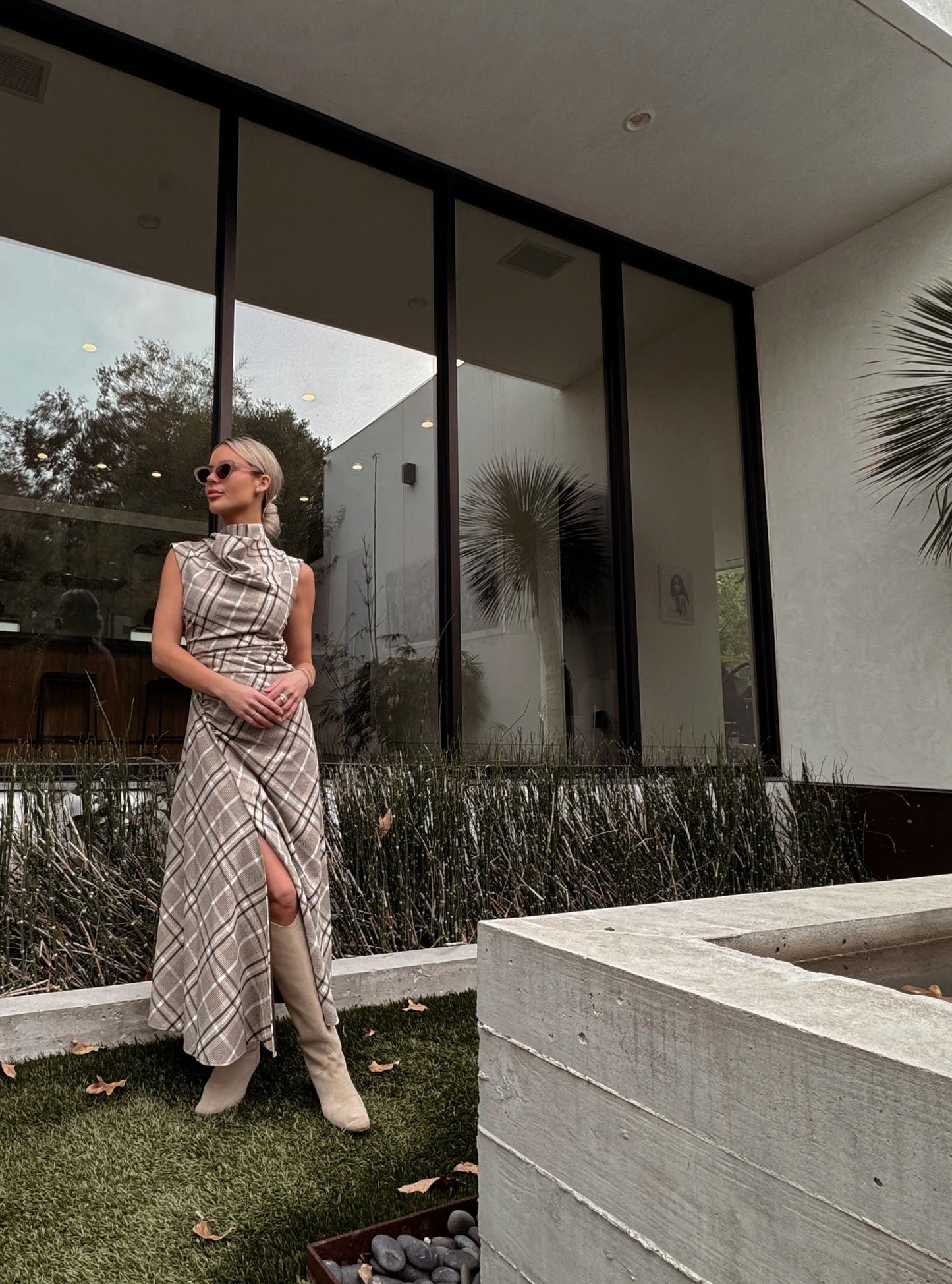 Plaid midi