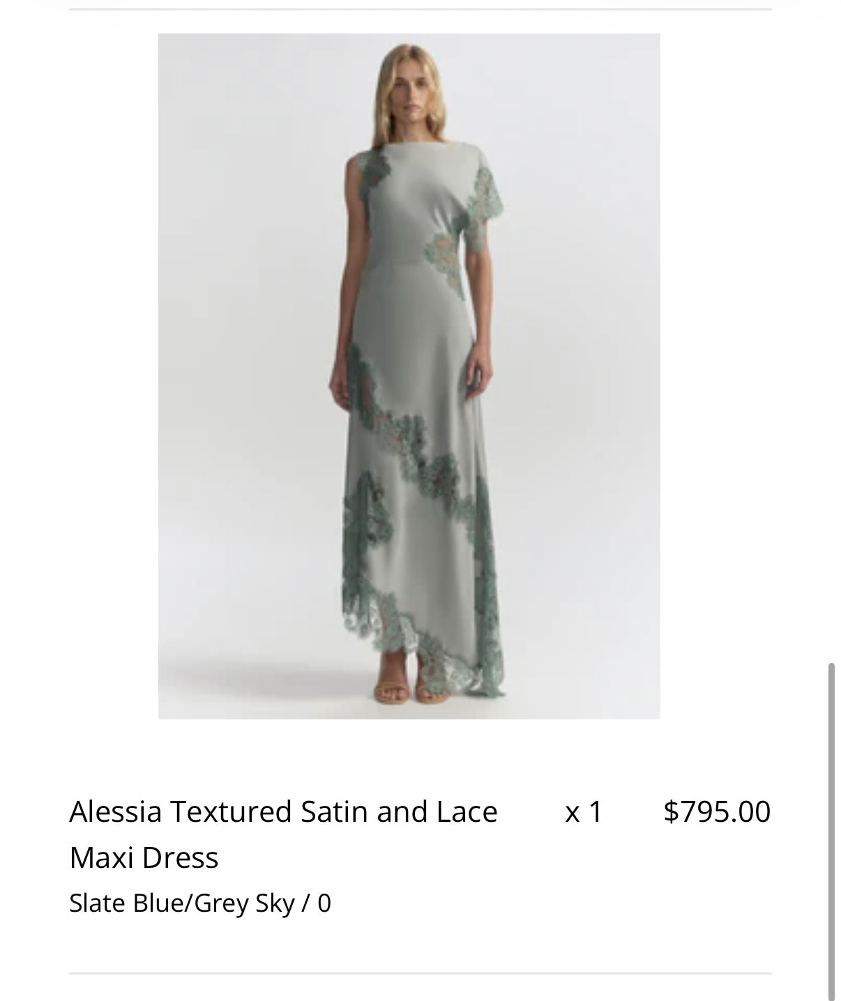 The Slate Lace Maxi Dress