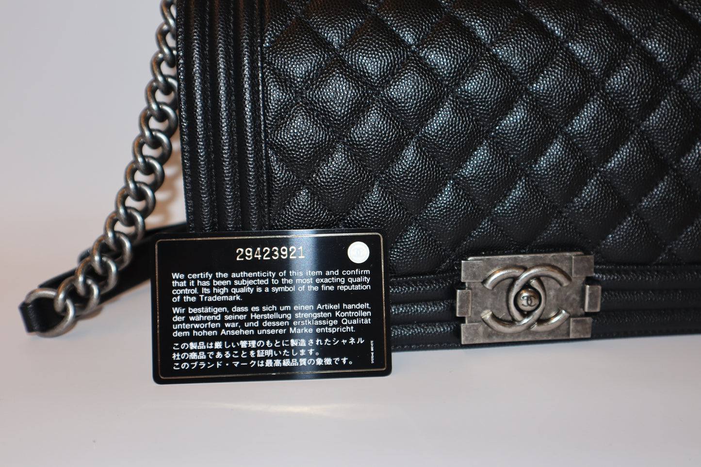 Chanel Caviar Boy Bag