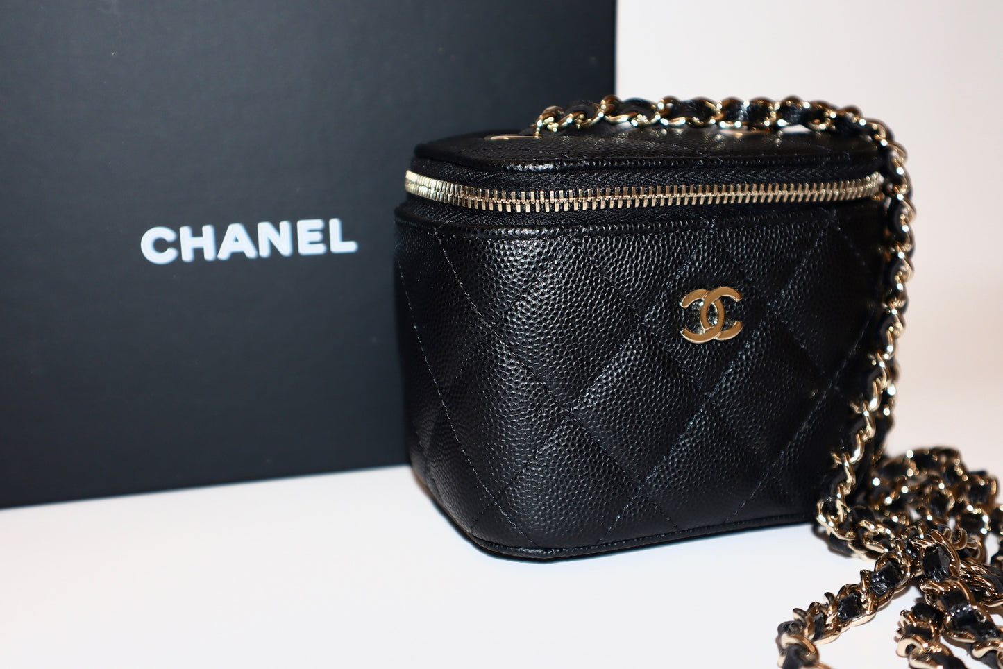 Chanel Vanity Leather Crossbody Bag