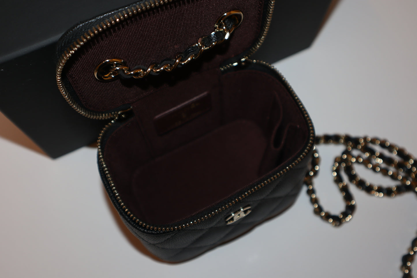 Chanel Vanity Leather Crossbody Bag