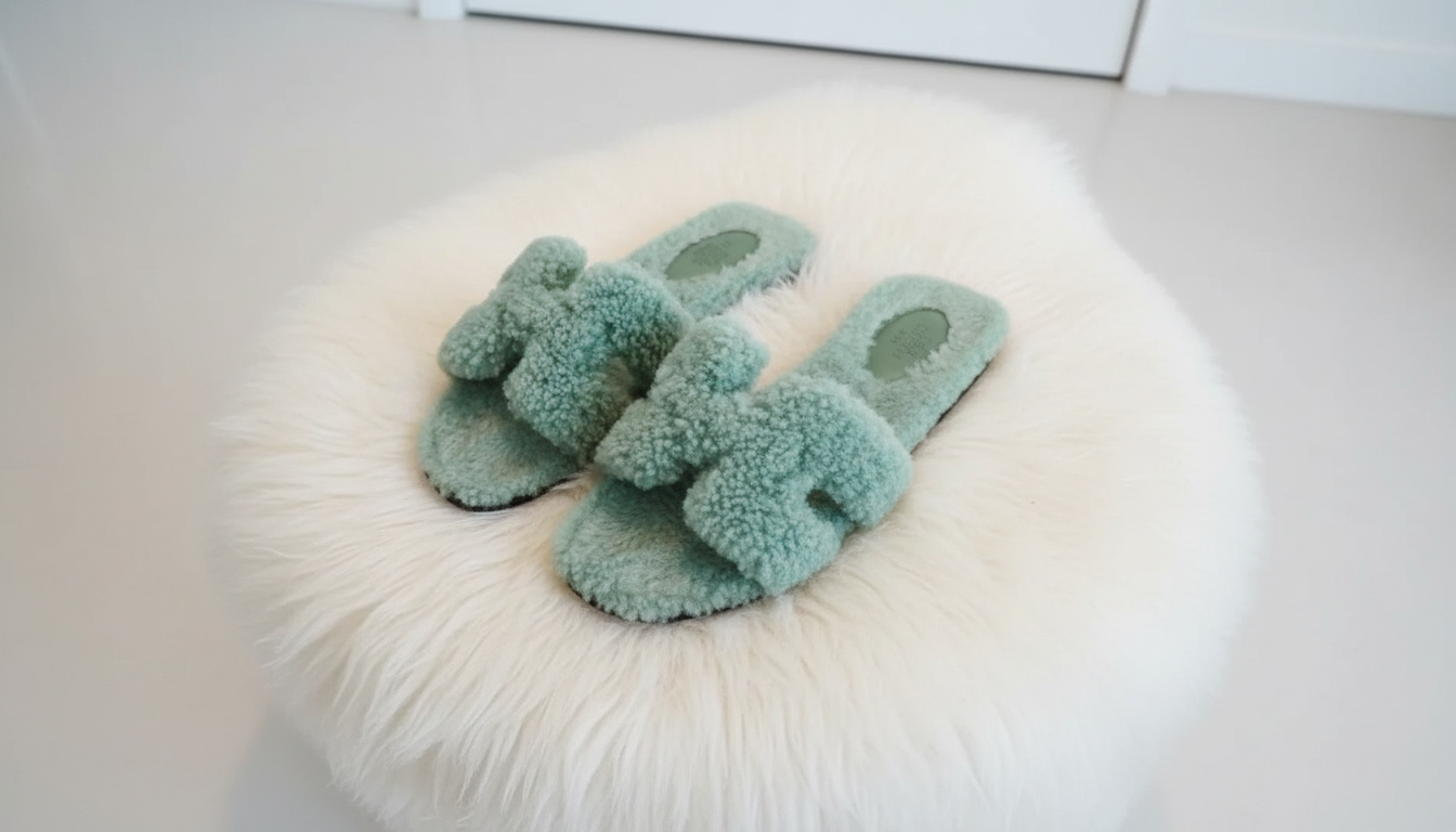 Sage Cloud Plush Slides – Soft Comfort Everyday Slippers