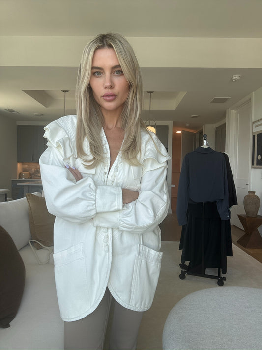 White + light jacket