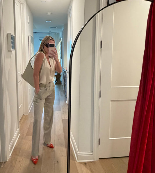 Tailored Cream Trousers