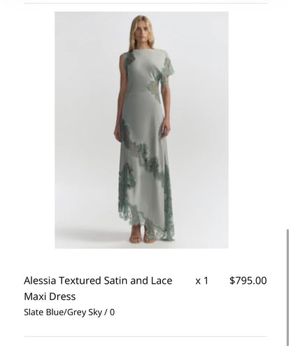 The Slate Lace Maxi Dress