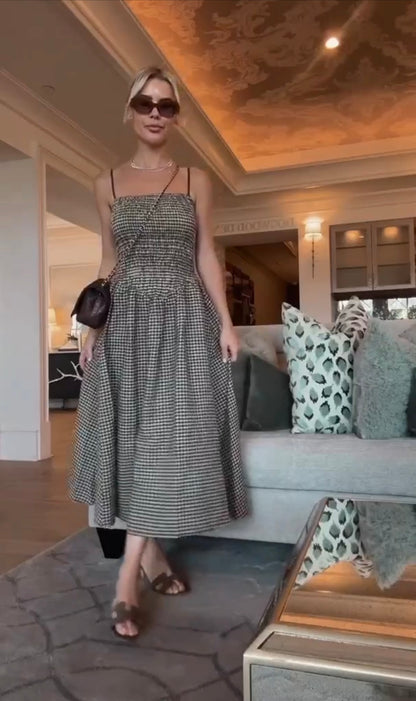 The Rails Gingham Midi Dress