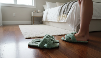 Sage Cloud Plush Slides – Soft Comfort Everyday Slippers