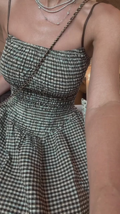 The Rails Gingham Midi Dress